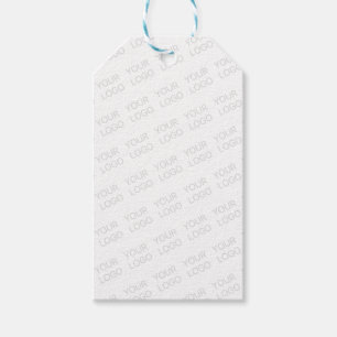 Your Logo Automatically Lightened & Repeating Gift Tags