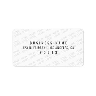 Your Logo Automatically Lightened & Repeating Label