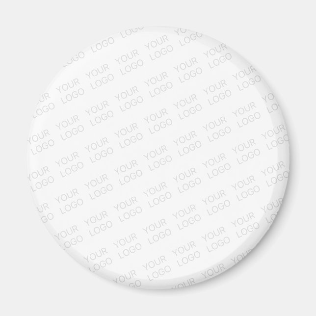 Your Logo Automatically Lightened & Repeating Magnet (Front)
