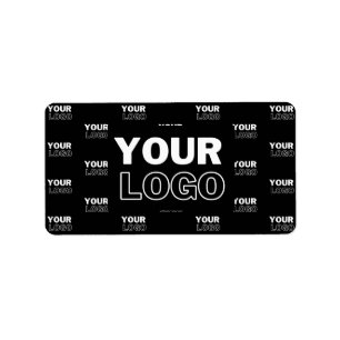 Your Logo & Background Repeating Logo   Black Label