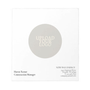 Your logo Becomes A Watermark Notepad