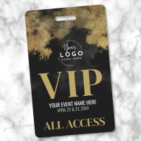 Your Logo Black Gold Event VIP