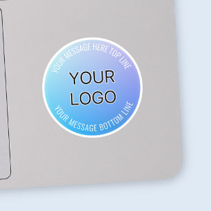 Your Logo   Blue to Purple Ombre & Circular Text