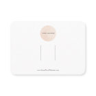 Your Logo Bow Hair Clip Display Card Horizontal