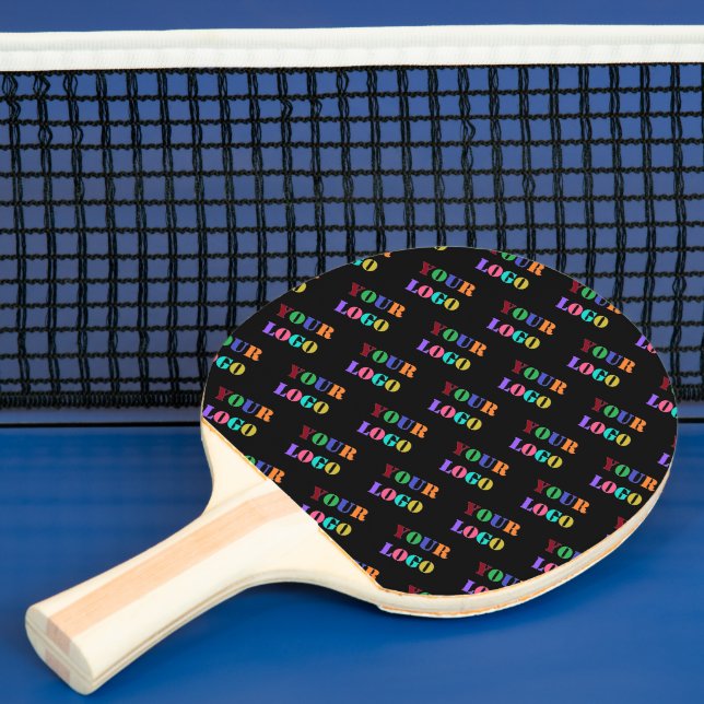 Your Logo Branded Ping Pong Paddle Example (Insitu)
