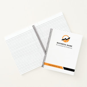 Your Logo   Business Accountant Modern Minimalist Notebook