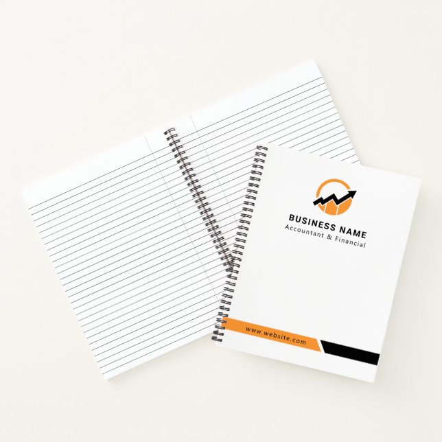 Your Logo | Business Accountant Modern Minimalist Notebook (Inside)