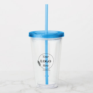 Your Logo | Business Corporate Minimalist Elegance Acrylic Tumbler