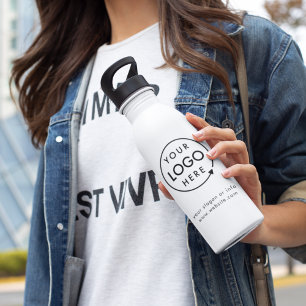 Your Logo   Business Corporate Modern Minimalist 532 Ml Water Bottle