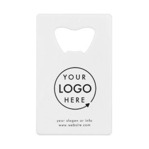 Your Logo   Business Corporate Modern Minimalist Credit Card Bottle Opener