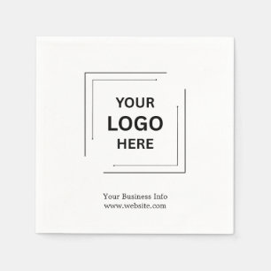 Your Logo   Business Corporate Modern Minimalist Napkin