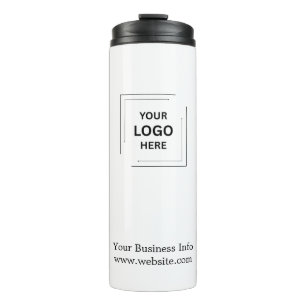 Your Logo   Business Corporate Modern Minimalist Thermal Tumbler