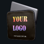 Your Logo Business Laptop Sleeve - Choose Colours<br><div class="desc">Custom Logo and Text Promotional Business Personalized Laptop Sleeve - Add Your Logo / Image and Text / Information - Resize and move elements with Customization tool. Choose / add your favourite background and text colours / font / size ! ( Select your logo colour with filter for colours )...</div>