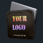 Your Logo Business Laptop Sleeve - Choose Colours<br><div class="desc">Custom Logo and Text Promotional Business Personalized Laptop Sleeve - Add Your Logo / Image and Text / Information - Resize and move elements with Customization tool. Choose / add your favourite background and text colours / font / size ! ( Select your logo colour with filter for colours )...</div>