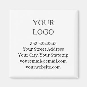 Your Logo Business  Magnet