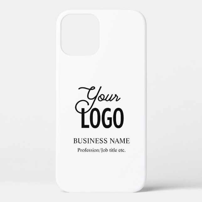 Your Logo & Business Name Etc. Customizable Text Case-Mate iPhone Case (Back)