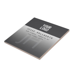 Your Logo, Business Name & Monogram Tile
