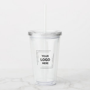 Your Logo Business Professional Corporate Swag Acrylic Tumbler