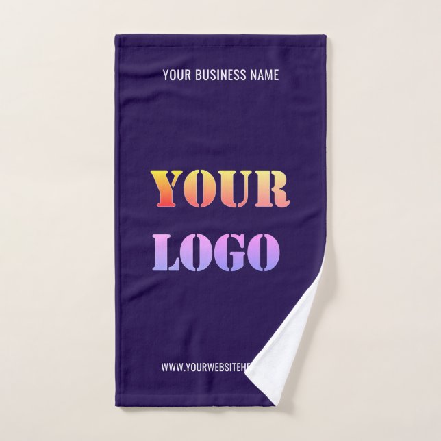 Your Logo Business Promotional Personalized Modern Bath Towel Set (Hand Towel)