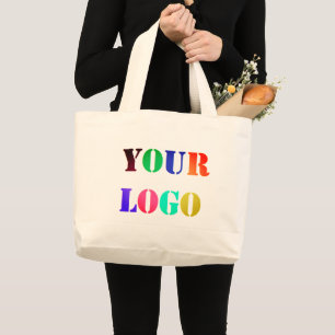 Your Logo Business Promotional Personalized Modern Large Tote Bag