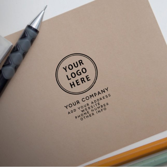 Your Logo Company Return Address Self-inking Stamp (Creator Uploaded)