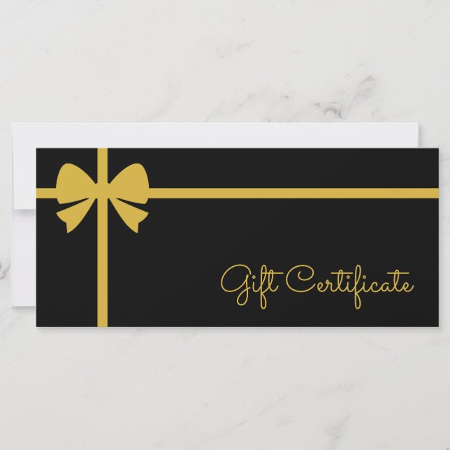 Your Logo Custom Business Gift Certificate (Front)