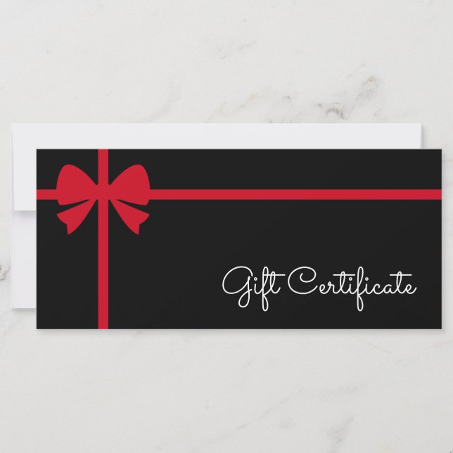 Your Logo Custom Business Gift Certificate (Front)