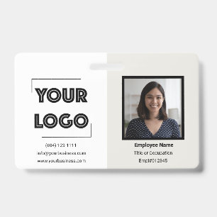 Your Logo Custom Business Marketing Employee Badge