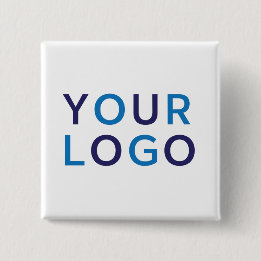 Your Logo Custom Promotional Business 2 Inch Square Button