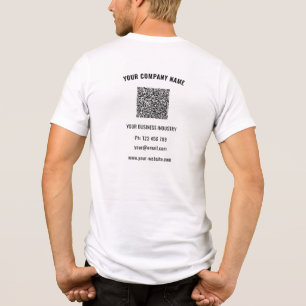 Your Logo Custom Text and QR Code Business Example Tri-Blend Shirt