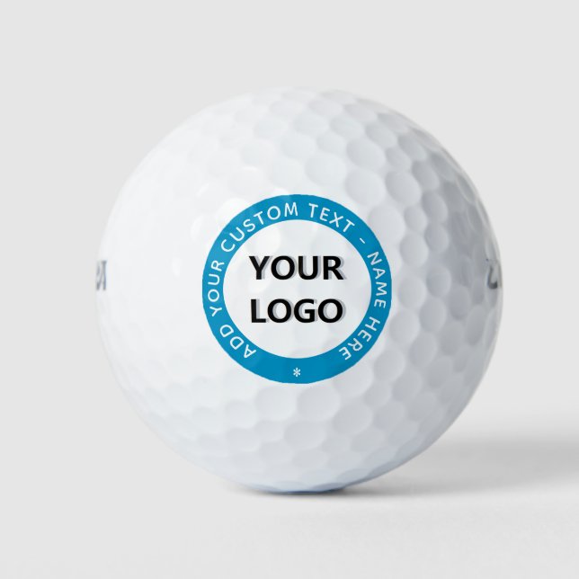Your Logo Custom Text Branded Stamps Golf Balls (Front)