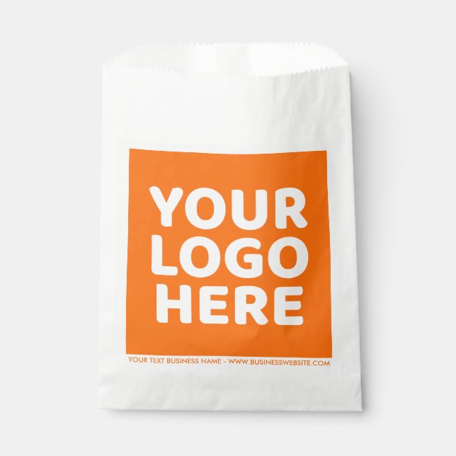 Your Logo Custom Text Company Colour Brand Busines Favour Bag (Front)