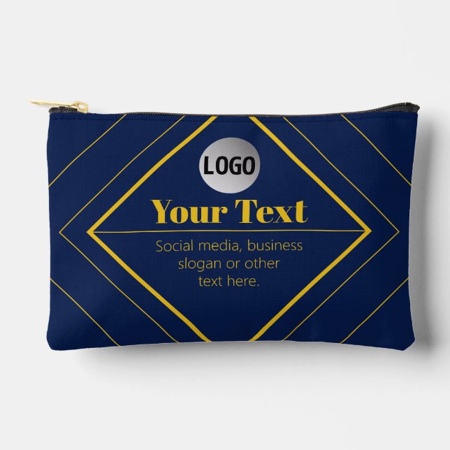 Your Logo & Customizable Design Template Accessory Pouch (Front)