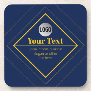Your Logo & Customizable Design Template Coaster