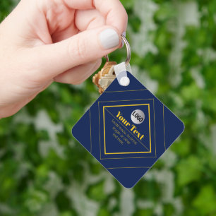 Your Logo & Customizable Design Template Keychain