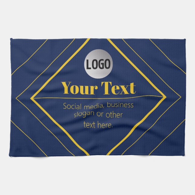 Your Logo & Customizable Design Template Kitchen Towel (Horizontal)