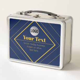 Your Logo & Customizable Design Template Metal Lunch Box