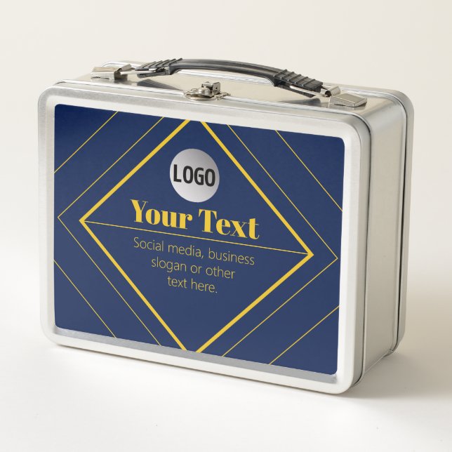 Your Logo & Customizable Design Template Metal Lunch Box (Front)
