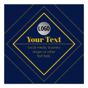 Your Logo & Customizable Design Template Poster