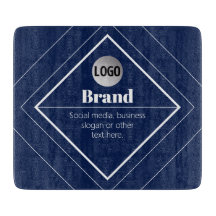 Your Logo & Customizable Modern Design | Navy Blue