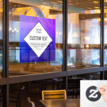 Your Logo & Customizable Text | Purple Ombre