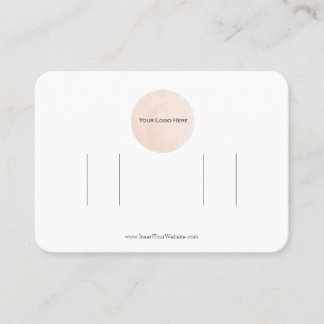 Your Logo Double Bow Hair Clip Display Card