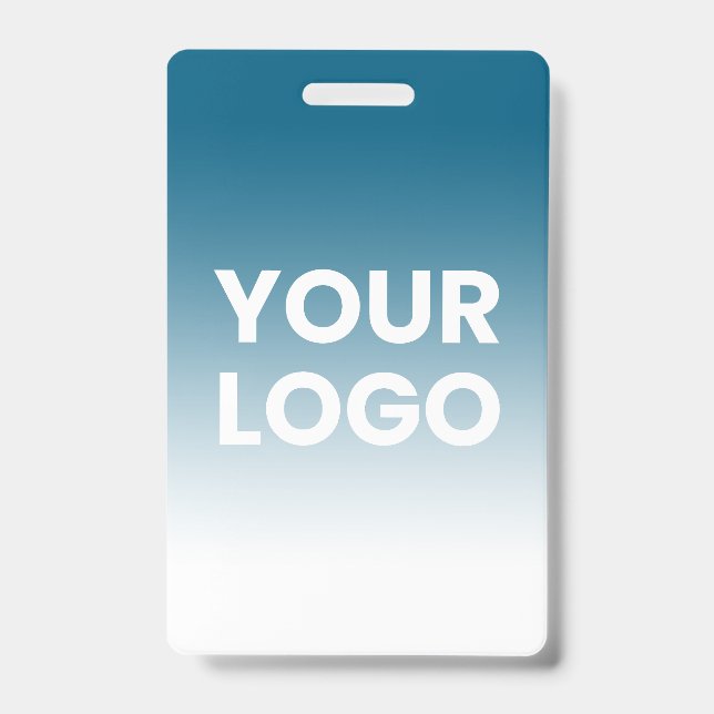 Your Logo & Editable Background Colour Gradient  Badge (Front)