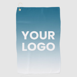 Your Logo & Editable Background Colour Gradient  Golf Towel