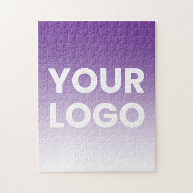 Your Logo & Editable Background Colour Gradient  Jigsaw Puzzle (Vertical)