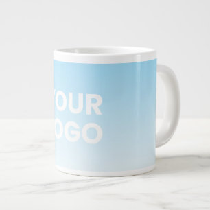 Your Logo & Editable Background Colour Gradient  Large Coffee Mug