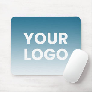 Your Logo & Editable Background Colour Gradient  Mouse Pad