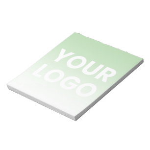 Your Logo & Editable Background Colour Gradient Notepad