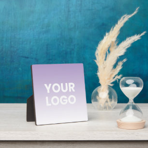 Your Logo & Editable Background Colour Gradient  Plaque