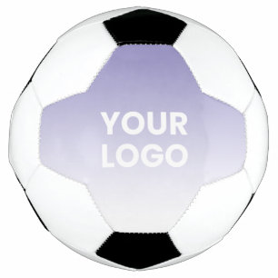 Your Logo & Editable Background Colour Gradient  Soccer Ball